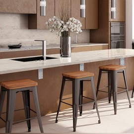 YUMORE Stainless Steel L Bracket, 10x6x2 in Shelf Brackets Heavy Duty, 1/5IN Extra Thick Solid Countertop Bar Top Support Brackets Wall Mounted, 2 Pack