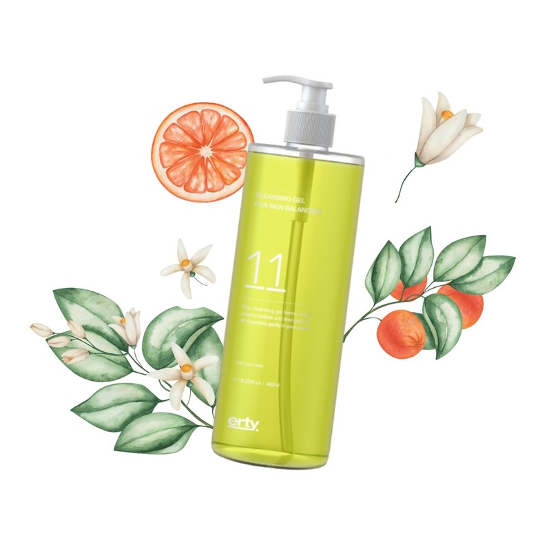 Erti 11 Cleansing Gel Poskin 480ml Gel Cleansing / 에르띠