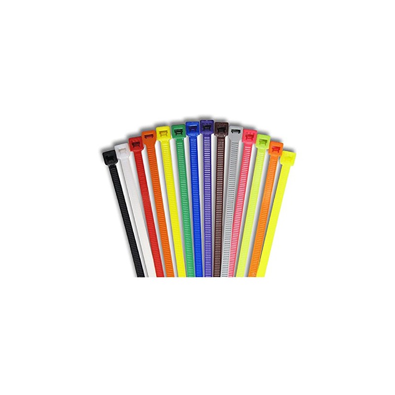 100 x White Nylon Cable Ties 300 x 4.8mm /