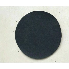 LOT OF 5: NEW 5" DIA BLACK FELT PAD BACK FOR LAMP BASE LAMP PART* NO ADHESIVE*