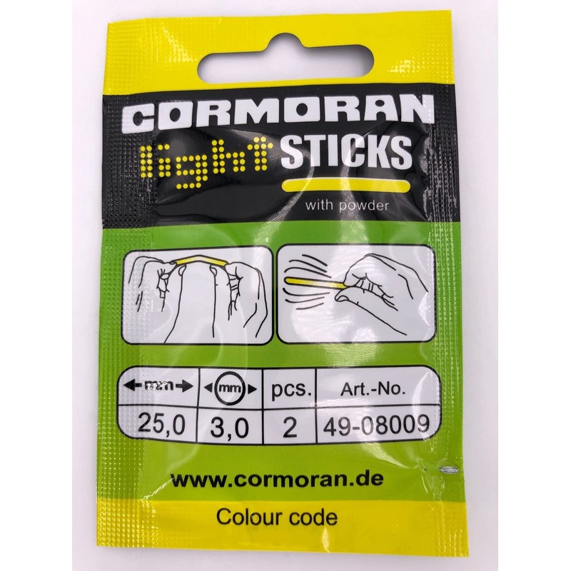 Cormoran Mini Glow Stick – Yellow, 2 Pieces Per Pack)
