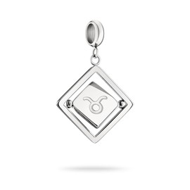 Liebeskind Berlin Charm Pendant Zodiac Sign in Stainless Steel, Stainless Steel, No Gemstone