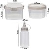 baolaili 4pcs Mini Jam Squeeze Bottle Jar Sauce Seasoning Box