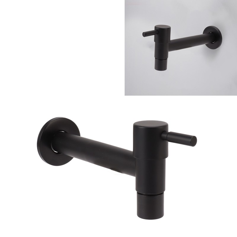 G1/2 Wall Mounted Cold Water Tap 304 Stainless Steel Single