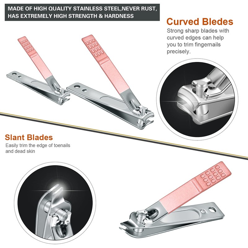 Manicure Set Professional Pedicure Kit Nail Clippers Kit - 18