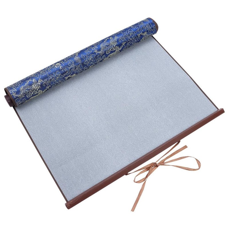 diyhub Calligraphy Water Write Cloth, Blue Chinese Magic Cloth Water