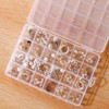 6 PCS Bead Organizer, Plastic Organizer Box, Transparent with Compartment