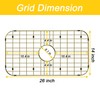 Sink Protector Sink Rack,Large Gold Kitchen Sink Grate,26" X 14"