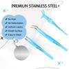 KevKev Lash Tweezers Set Eyelash Tweezers Lash Extension Tweezers Lash