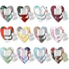 FuWeave 24 Pcs Mini Prayer Quilts with Cross Heart Pocket