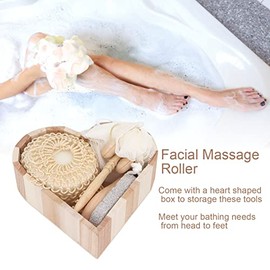 Este Set Exfoliación Corporal Incluye Una Esponja Baño Piedra Pómez Peine Rodillo Masaje Facial Productos Limpieza Profunda Perfectos Conseguir Piel