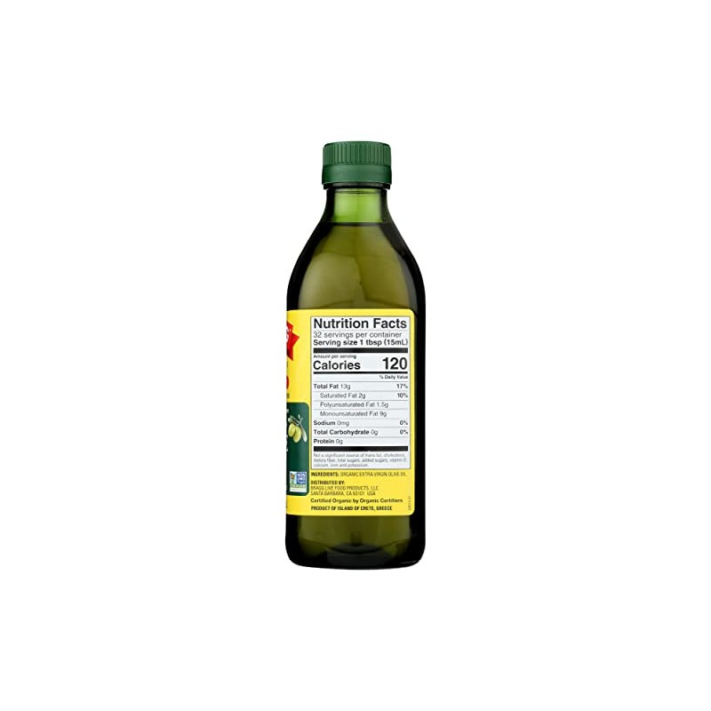 Bragg Bragg Olive Oil, Organic Extra Virgin, 16 fl oz