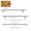 Amerdeco 10 Pack Brushed Satin Nickel Cabinet Pulls 7.5 Inch(192MM)