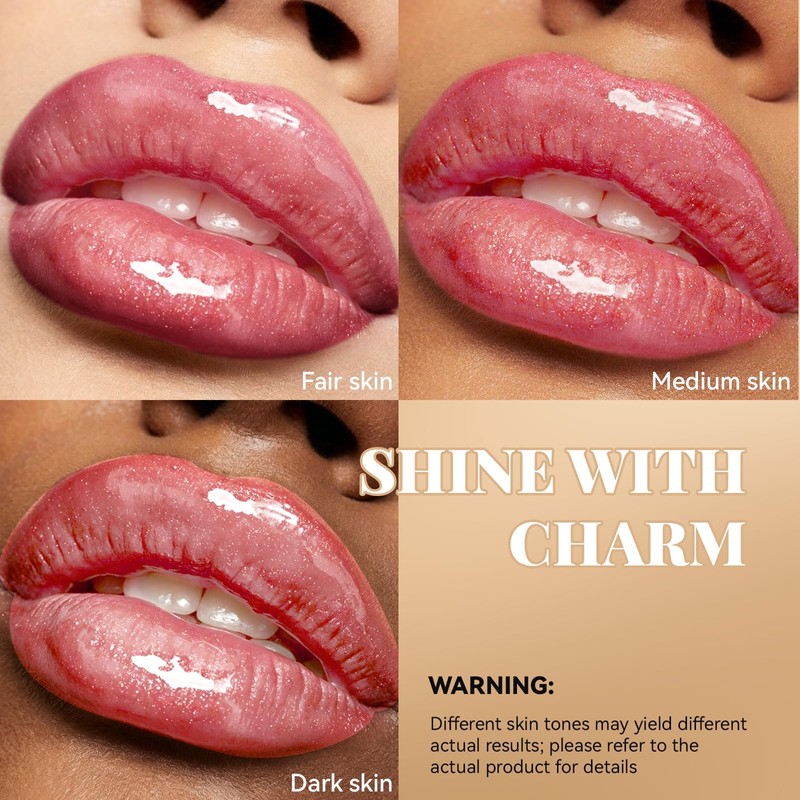 Pink Lip Gloss and Lip Liner, Glitter Dual End 2in1