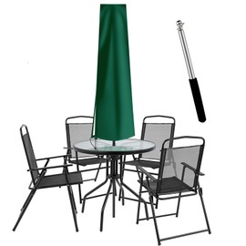 Dafire Patio Umbrella Cover for 7FT to 9FT Patio Umbrellas,1.7m Parasol Covers (Green 420D),Oxford Fabric Waterproof Market Umbrella Cover with Zip,Parasol Covers for Outdoor Umbrellas with Rod