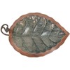 Oakestry BB-04-WM Aspen Leaf Wall Mount Bracket Birdbath with Embossed