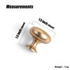 Goo-Ki Champagne Bronze Zinc Alloy Cabinet Enlarged knob - Single