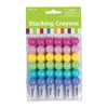 Fun Express Round Stacking Crayons for Kids - Set of