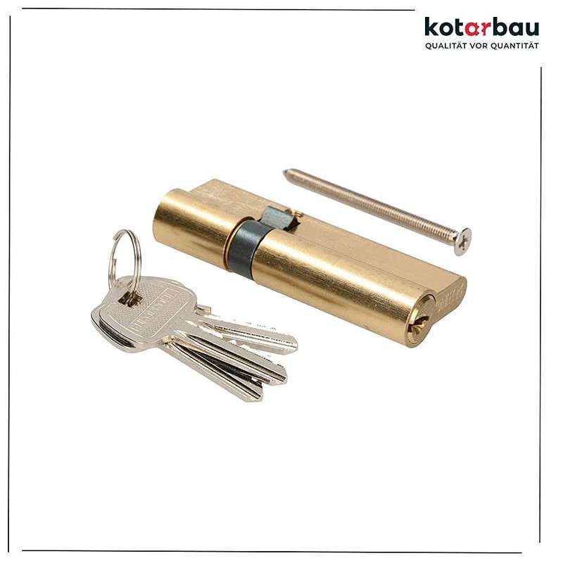 KOTARBAU 5907465918879 Locking Cylinder, Brass, 25/25