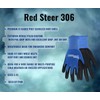 Red Steer Glove Chilly Grip Powertouch 306 Nylon Gloves, Nitrile/PVC