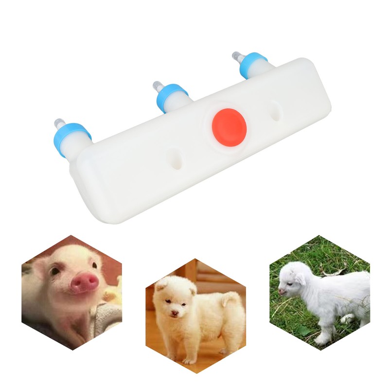 3 Head Small Animal Milk Feeder Piglet Baby Lamp Goat