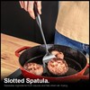IQCWOOD Stainless Steel Cooking Utensils Set with Wooden Handle, 5