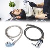 Shampoo Bowl Faucet Sprayer Kit 39.4in Hand Twist Faucet 47.2in