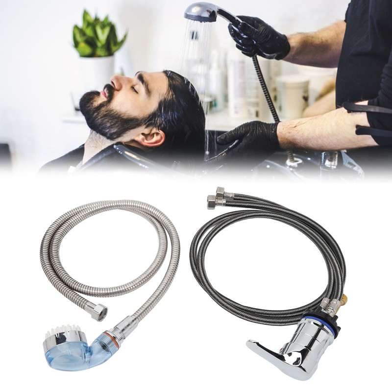 Shampoo Bowl Faucet Sprayer Kit 39.4in Hand Twist Faucet 47.2in