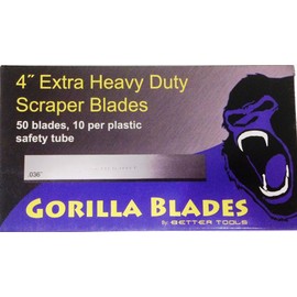 4" Scraper Blade - Extra Heavy Duty (50/box)