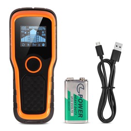 Mountlaser Stud Finder Wall Scanner, 5 in 1 Multifunction Stud Locator with Upgraded Smart Sensor, HD LCD Display and Audio Alarm for The Center & Edge of Metal, Studs, AC Wire, and Pipe Detection