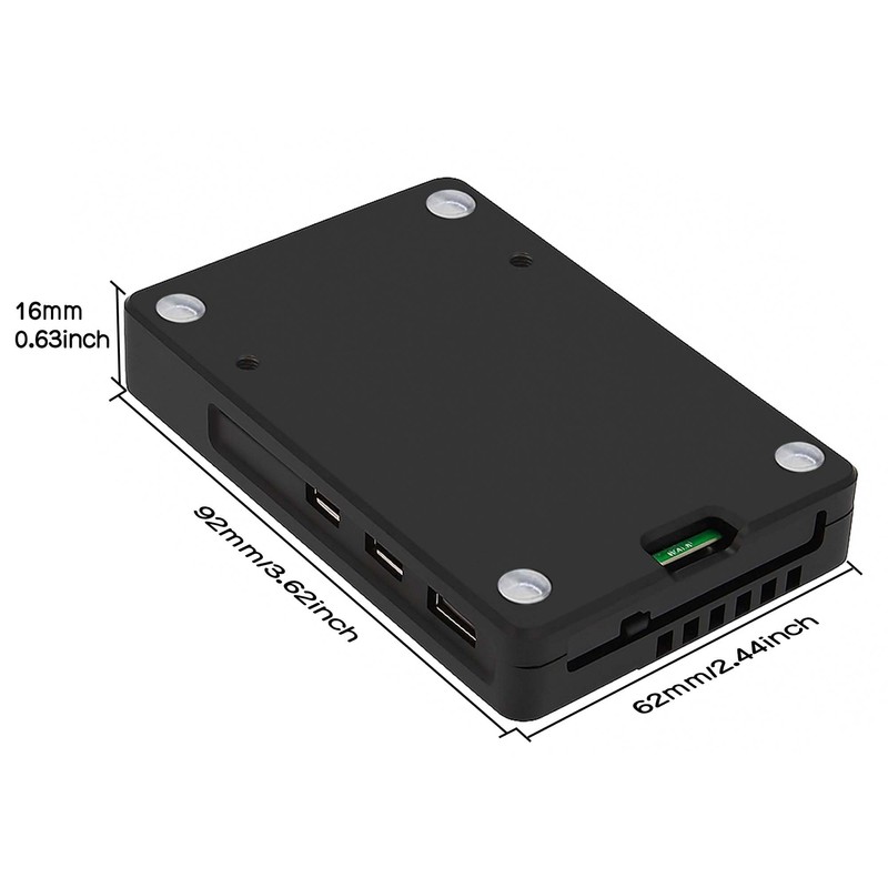 Ultra-Thin CNC Aluminum Case with Fan for Raspberry Pi 5