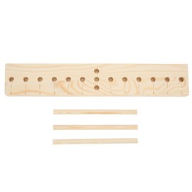 Bow Maker Multi Size Adjustable Scale Design Wooden Bow Making Kit with Wooden Board Sticks for Making DIY Crafts