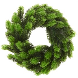 VBS Pina Fir Wreath, Plastic Fir Wreath, Diameter 30 cm, Dense Artificial Fir Wreath on Styrofoam Ring, Christmas Decoration, Table Decoration
