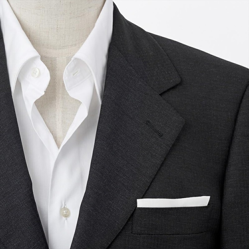 Ojier CHA-003-W Pocket Square Chief Hardman's Irish Linen 100% Linen