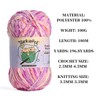 3 Pack of 300g (590yds) Fuzzy Chenille Yarn for Crocheting,Fluffy