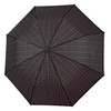 PERLETTI Black Men's Automatic Umbrella with Pattern - Windproof Pocket