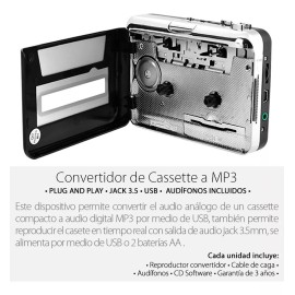 Ezcap Convertidor De Cassette A Mp3 Por Usb Digital + Envío Gratis