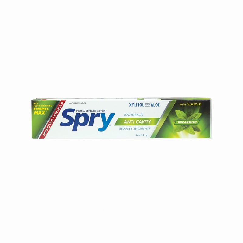 Spry Natural Xylitol Toothpaste 5oz for Adults and Kids with