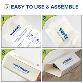 vertmuro Mouse Glue Traps, 36 Pack Rat & Pest Glue Scented Sticky Trap, Foldable Bulk Non-Toxic Indoor Mouse Glue Boards for Rodents and Insects, Easy to Use Pest Control, Blue