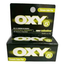 Oxy 5 Anti Barros Y Espinillas Fórmula Color Piel 30g Tipo De Piel Grasa