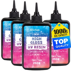 JDiction UV Resin, 1000g High Gloss Clear Solar Cure Sunlight Activated Glue Hard UV Resin Kit for Jewelry Making, Casting, Coating & DIY Crafts