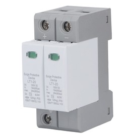 Photovoltaic Surge Protection, 2P LT1-20 20KA DC 1000V, 36mm Rail Installation Surge Protection PV Surge Protector