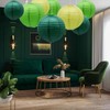 brzikwt Green Paper Lanterns 12Pcs Hanging Chinese Lanterns for Wedding