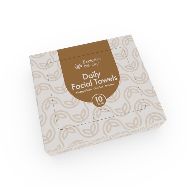 Exclusive Beauty Daily Facial Towels, Disposable Face Towelette, Makeup Remover,