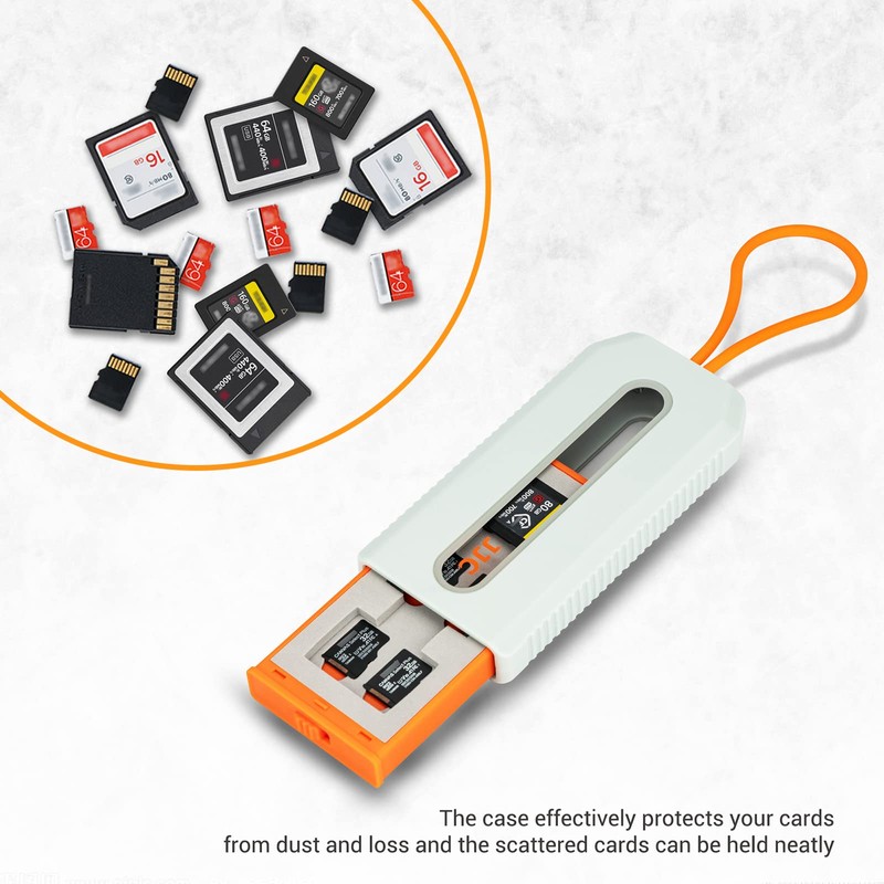 JJC Pull-Out Memory Card Storage Card Case Holder for SD/SDHC/SDXC