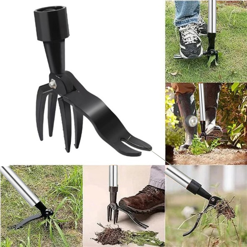 SUQ Weed Puller, Stainless Steel Stand Up Weeder Hand Tool,