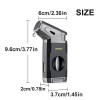 Torch Cigar Lighter Built-in V Cigar Cutter Refillable Butane Torch