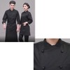 Duolai 100pcs Black Ball Plastic Chef Coat Stud Button Round