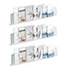 WANLIAN 2 Pack Magazine Holder Brochure Holder Wall Mount,Hanging Bookshelf