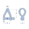 Stainless Steel Twisted D Shackle Strip 5MM (Marine Rope Rigging